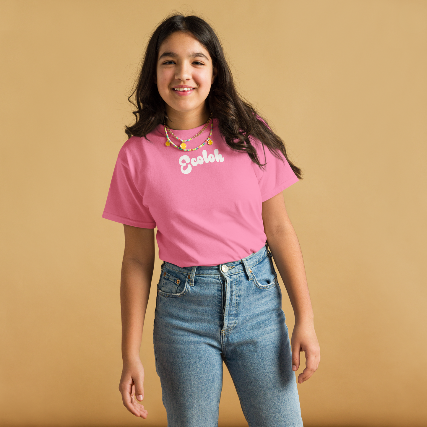 T-Shirt Ecoloh rosa Bambini